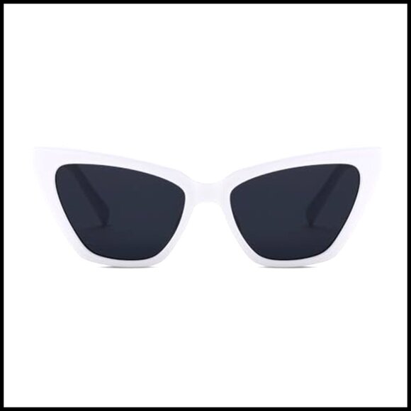 Retro Cat Eye Sunglasses UV400 Protection Plastic Frames